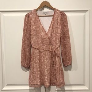 Charlotte Russe White dress with red flower design